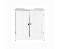 Armadietto da Bagno Armadietto da Bagno Armadietto per lavabo da Bagno Mobile sotto lavabo Armadietto Mobili per riporre mobili Armadietto per lavabo da Bagno Bianco Design conciso Organizza