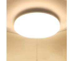 Ketom Plafoniera LED Soffitto Moderna Luce Calda 3000K, 48W Lampada da Soffitto LED, 4320LM Rotondo Plafoniere da Soffitto, Lampada LED Soffitto per Camera da Letto, Soggiorno, Bagno, Ø30CM
