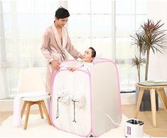 Z&HX-Sauna a vapore portatile, sauna a vapore a infrarossi Hoom, sauna per 2 persone all'aperto , white