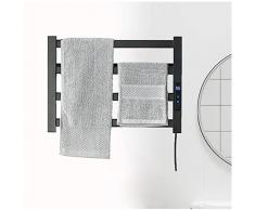 VVLXRIC Termoarredo Elettrico, con Modelli Cablati con Timer Scaldasciugamani Elettrico, Scalda Salviette Elettrico,470x300mm
