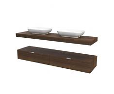 VE.CA-ITALY HOLA - MOBILE COMPLETO ARREDO BAGNO, DESIGN IN DIVERSE FINITURE E COMBINAZIONI DESIGN 100% MADE IN ITALY (Wenge)