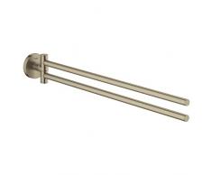 Grohe 40371EN1 Essential New Porta Salviette, Finitura Spazzolata, Brushed Nickel, Large