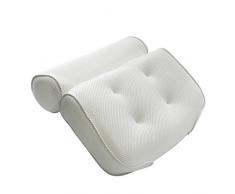 28 x 20 cm Outlook Design Relax Cuscino Poggiatesta per Vasca da Bagno Morbido PU Nero