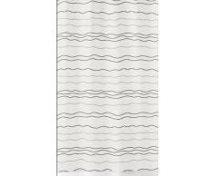 Kleine Wolke - Tenda per doccia impermeabile in PEVA, motivo a onde, larghezza 180 cm, lunghezza 200 cm