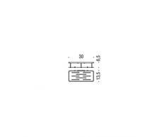 Colombo Design B96400CR Griglia Angolare Doccia Rettangolare