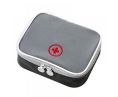 Kit di Pronto Soccorso, Mini Kit di Primo Soccorso Portatile,Borsa Pronto Soccorso Vuota Portatile Mini Piccolo Pillola Organizzatore Facile Trasporta Medicina Contenitore Con Multi-pocket 13x10x4cm