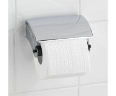 WENKO 17877100 Porta rotolo Basic , Acciaio inossidabile, 14 x 7.5 x 8.5 cm, Lucido