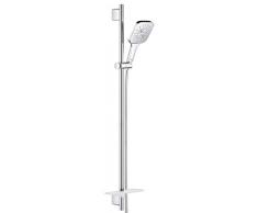 Grohe 26587000 Cube Set Asta Doccia a 3 Getti, Cromo Squadrato, 130/900 mm