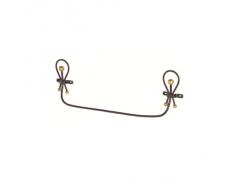 FERIDRAS Golden Rust Portasciugamani, Ferro, Bronzo, 3.5x15x42 cm