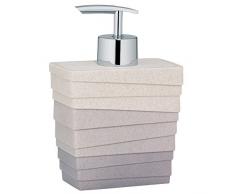 kela Valura, Dispenser di Sapone Liquido, in plastica, Colore: Beige/Marrone