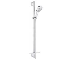 Grohe 26578000 Set Asta Doccia a 3 Getti, Cromo Rotondo, 130/900 mm