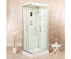 Box Doccia Idromassaggio Multifunzione Montaggio a Destra giordano shop White Air 70x100 cm