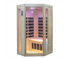 vorich Sauna Finlandese ad Infrarossi 2 posti in Hemlock Canadese H188x107x93cm Princess Eco