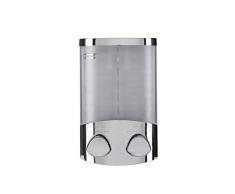 Croydex, Dispenser sapone doppio cromato Euro Duo-Seifenspender Chrom