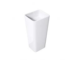 Mai & Mai® Lavandino a Colonna 40X35X80cm, Lavandino su Piedistallo per Bagni Colossum31 da Minerale Fuso, Bianco