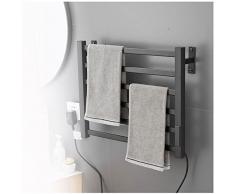VVLXRIC Scaldasciugamani Elettrico, con Timer E Controllo Intelligente della Temperatura Scaldasciugamani Elettrico, Scaldasalviette Bagno Design,585x455mm