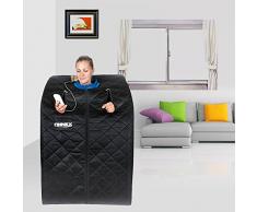 Finnex Terapeutico Personale Sauna a Infrarossi – Portatile Spa Aiuta a Ridurre lo Stress e Migliorare il Metabolismo, Circolazione e i Livelli di Energia – Corpo Impurità per Una Sauna Perdita di Peso – No Vapore