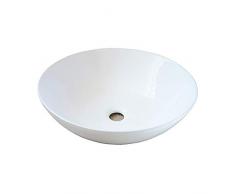 VE.CA. Lavabo da appoggio Bull 41 in Ceramica Bianca arredo Bagno Design Alta qualità