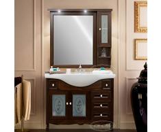 MOBILE DA BAGNO CLASSICO NOCE CON LAVABO 105 CM