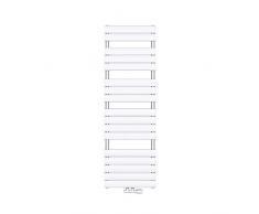 Mai & Mai® Radiatore Piatto 160x50cm, Radiatore Scaldasalviette Termoarredo da Bagno Scalda Portasciugamani da Parete e Pavimento in Acciaio