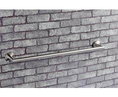 Ambrosya® | Scaldasalviette esclusivo in acciaio inox | Bagno Supporto Staffa Asciugamano gancio Bar Rack Rod (Acciaio inossidabile (Spazzolato))