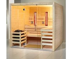 Infraworld Inserto In Sauna Opal massiccio Dimensioni 210 x 210 cm in abete rosso 391045
