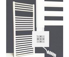 Radiatori scaldasalviette elettrici MORA 1207 x 500 mm. Bianco con resistenza KTX2 scaldasalviette elettrico puro 600 watt