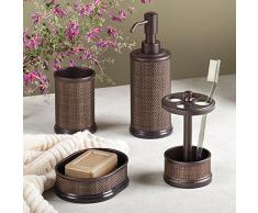 InterDesign Twillo Portasapone Liquido, Metallo, Marrone, 0.1x0.1x0.1 cm