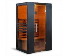 Sauna infrarossi completa di riscaldatori in Ceramica tipo C Erika Dimensioni: 120×100X190 cm.