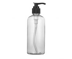 GREENLANS Bottiglie di Ambra Vuote Pratica 100/200 / 300ml Lozione Gel Doccia Riempimento Vuoto Porta Sapone Porta Dispenser Stoccaggio A Casa Trasparente 100ml