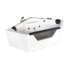 Vasca Da Bagno Idromassaggio Angolare 150X150 Cm Carnelli Ibiza