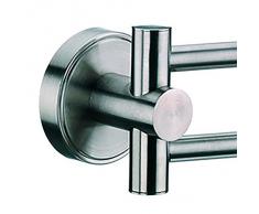 Kela 21586 Marbea - Barra portasciugamani da muro in acciaio INOX opaco