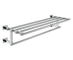 GROHE Porta Salviette Multiplo Essentials Cube, Grigio (Cromo) 40512001