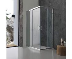 BOX DOCCIA 70X90 CM ANGOLARE CRISTALLO TRASPARENTE | GIADA