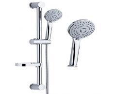 Asta Doccia Saliscendi 006 Completo Doccetta 3 Funzioni Multigetto H 65 CM
