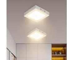 Aigostar Plafoniera LED 6W Equivalente a 72W, alta luminosità, IP20 420LM, Lampada da Soffitto per Bagno Cucina Corridoio e Balcone, Plafoniera dritta 4000K Luce naturale, D122*H35mm