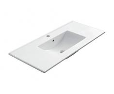 VE.CA. Lavabo ad Incasso Fresh 102 in Ceramica Bianca arredo Bagno Design Alta qualità