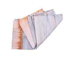 Tenda da Doccia Impermeabile, Resistente alle Muffe, Antibatterico, Facile da Pulire, Vecchia Porta di Legno d'Epoca Tenda della Vasca da Bagno con 12 Ganci,A
