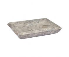 vidaXL Lavandino Grigio 50x35x10 cm in Marmo