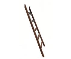 Spetebo, scala da decorazione, 100 cm, vintage, legno antico, elemento decorativo da parete, portasciugamani retrò, scala in legno