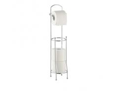 Axxentia Bad Udana 282245 Porta rotolo carta igienica in filo metallico cromato, con spazio aggiuntivo per 3 rotoli, altezza 66 cm