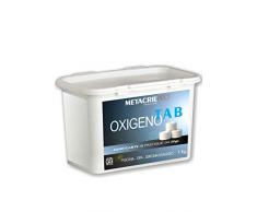 Metacril OXIGENO Tab - Ossigeno Attivo in tavolette da 20gr - Nuovo Formato 1,2Kg - No Cloro per Piscina o Idromassaggio (Teuco,Jacuzzi,Dimhora,Intex,Bestway,ECC.) Spedizione IMMEDIATA