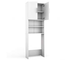 Vicco Mobile lavatrice, Bianco, 64 x 190 cm