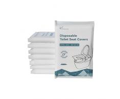 Nemesi Limited 50 Pezzi Copri WC USA e Getta, Copri Water USA e Getta igienici, copriwater USA e Getta biodegradabili, copriwater Universale per Adulti e Bambini
