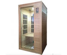 vorich Sauna Finlandese ad Infrarossi 2 posti in Hemlock Canadese H188x100x90cm Rimini