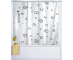 Wenko 19155100 Tenda doccia Chiocciola - fibra tessile di qualitÃ , lavabile , Poliestere, Bianco