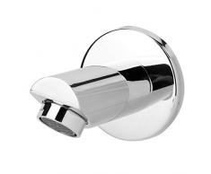 JULYKAI Bocca erogazione Rubinetto, Filettatura G1/2in Rame Installazione a Incasso Rotonda da Incasso Rubinetto Doccia erogazione Doccia Pannello Accessorio Vasca da Bagno Miscelatore Doccia