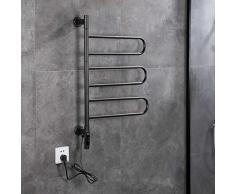 BXSZVOK Scalda Asciugamani da Pareteper Il Bagno Elettrico Riscaldato Asciugamano, Smart Termostato Elettrico Asciugamano Riscaldatore Radiatore, Bagni Parete Montato Scaldasalviette Elettrico Bagno