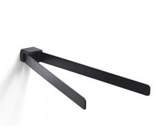 PORTA-SALVIETTE A SNODO CON DUE BRACCIA CM 35 IN OTTONE COLORE NERO | PALAZZO