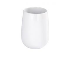 Colore: Bianco Wenko 20014100 Bicchiere portaspazzolini da Denti in Ceramica Noa 10,5 x 7 x 9 cm